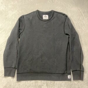Reigning Champ x Club Monaco Black Sweatshirt Mens Medium Crewneck Canada Made